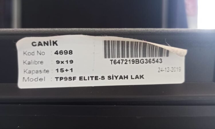 Satılık TABANCA – Canik TP – 9mm (9x19mm) – Taşıma Ruhsatlı – Sivas – İlan 11589 – Görsel 11590