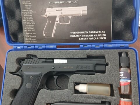 Satılık TABANCA – Sarsılmaz K2 45 – 45 ACP – Taşıma Ruhsatlı – Ankara – İlan 14328 – Görsel 14329