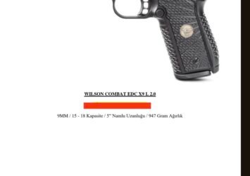 Satılık TABANCA – Wilson Combat EDC X9 2.0 – 9mm (9x19mm) – Taşıma Ruhsatlı – Ankara – İlan 13931 – Görsel 13932