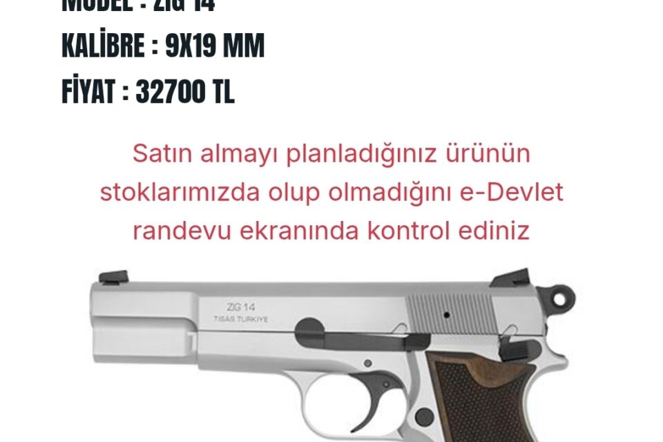 Satılık TABANCA – Tisaş Zig 14 – 9mm (9x19mm) – Bulundurma Ruhsatlı – Kocaeli – İlan 13662 – Görsel 13667
