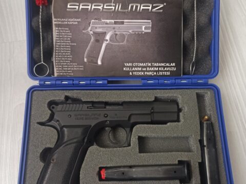Satılık TABANCA – Sarsılmaz Kılınç – 9mm (9x19mm) – Taşıma Ruhsatlı – Gaziantep – İlan 14382 – Görsel 14383