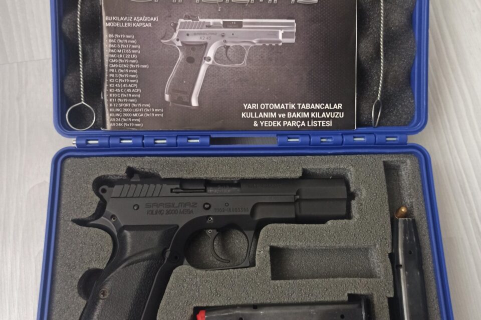Satılık TABANCA – Sarsılmaz Kılınç – 9mm (9x19mm) – Taşıma Ruhsatlı – Gaziantep – İlan 14382 – Görsel 14383