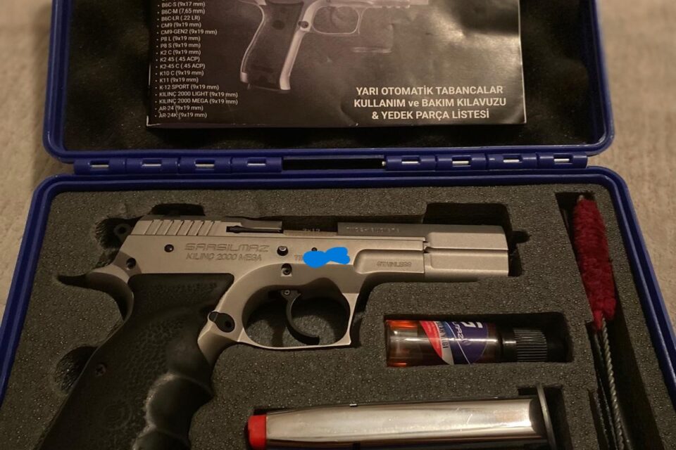 Satılık TABANCA – Sarsılmaz Kılınç – 9mm (9x19mm) – Taşıma Ruhsatlı – İstanbul – İlan 14038 – Görsel 14040