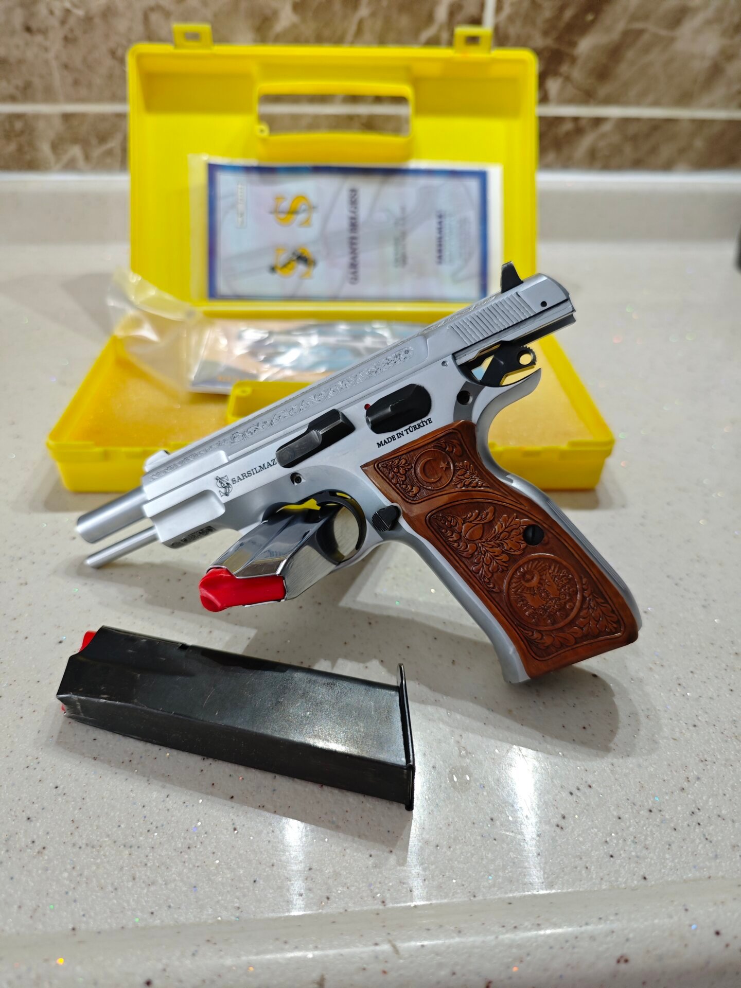Satılık TABANCA – Sarsılmaz Kılınç – 9mm (9x19mm) – Taşıma Ruhsatlı – Ankara – İlan 14861 – Görsel 14864
