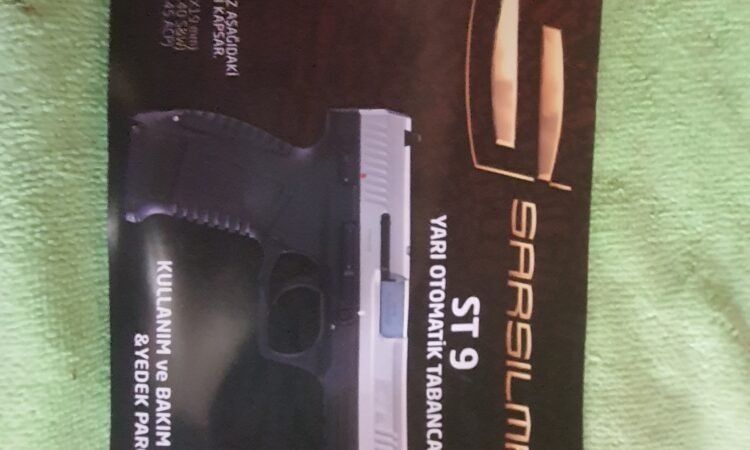 Satılık TABANCA – Sarsılmaz ST9 – 9mm (9x19mm) – Bulundurma Ruhsatlı – İstanbul – İlan 16367 – Görsel 16369