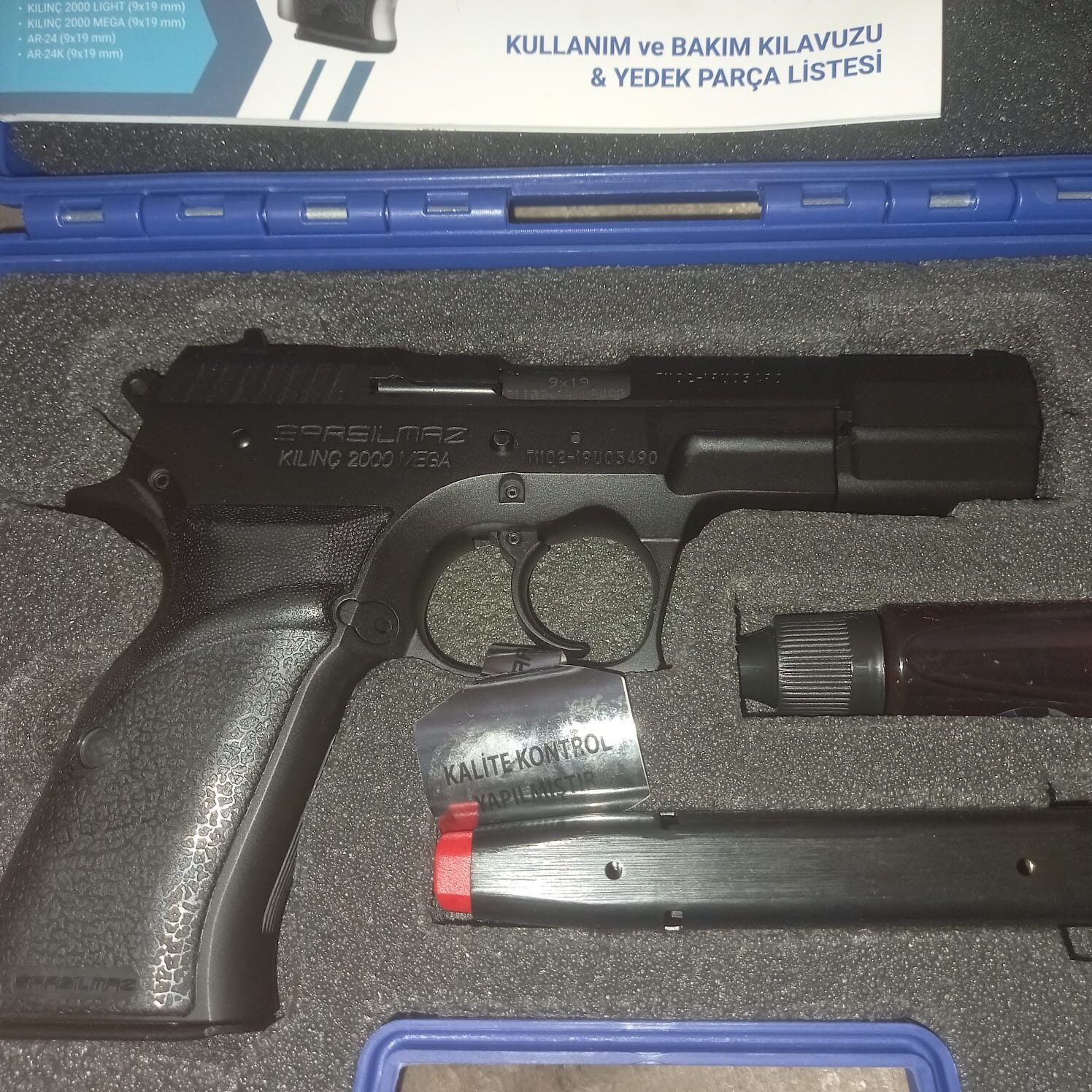 Satılık TABANCA – Sarsılmaz Kılınç – 9mm (9x19mm) – Taşıma Ruhsatlı – Kahramanmaraş – İlan 15816 – Görsel 15818