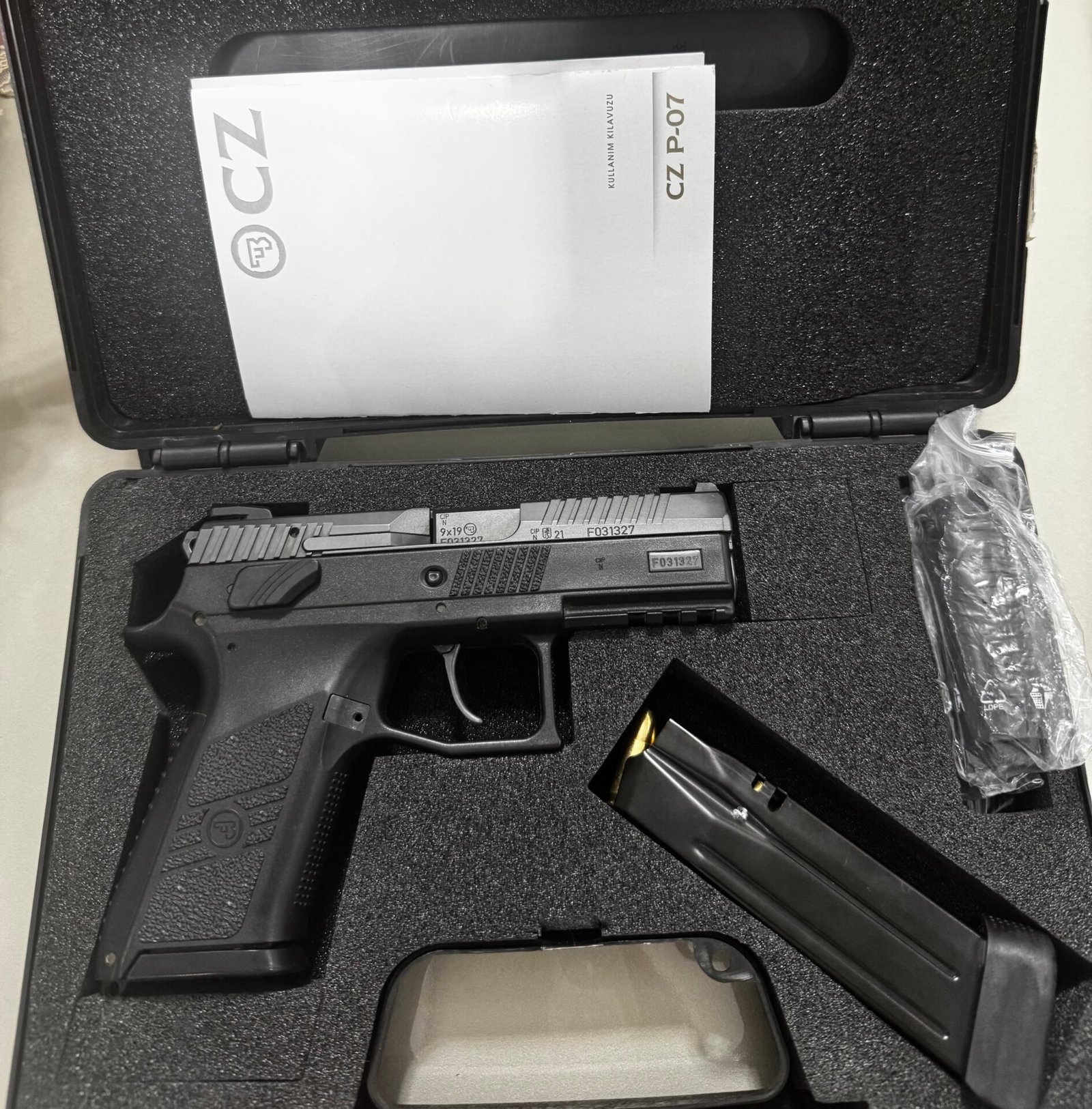 Satılık TABANCA – CZ P-07 – 9mm (9x19mm) – Taşıma Ruhsatlı – Şırnak – İlan 15871 – Görsel 15872