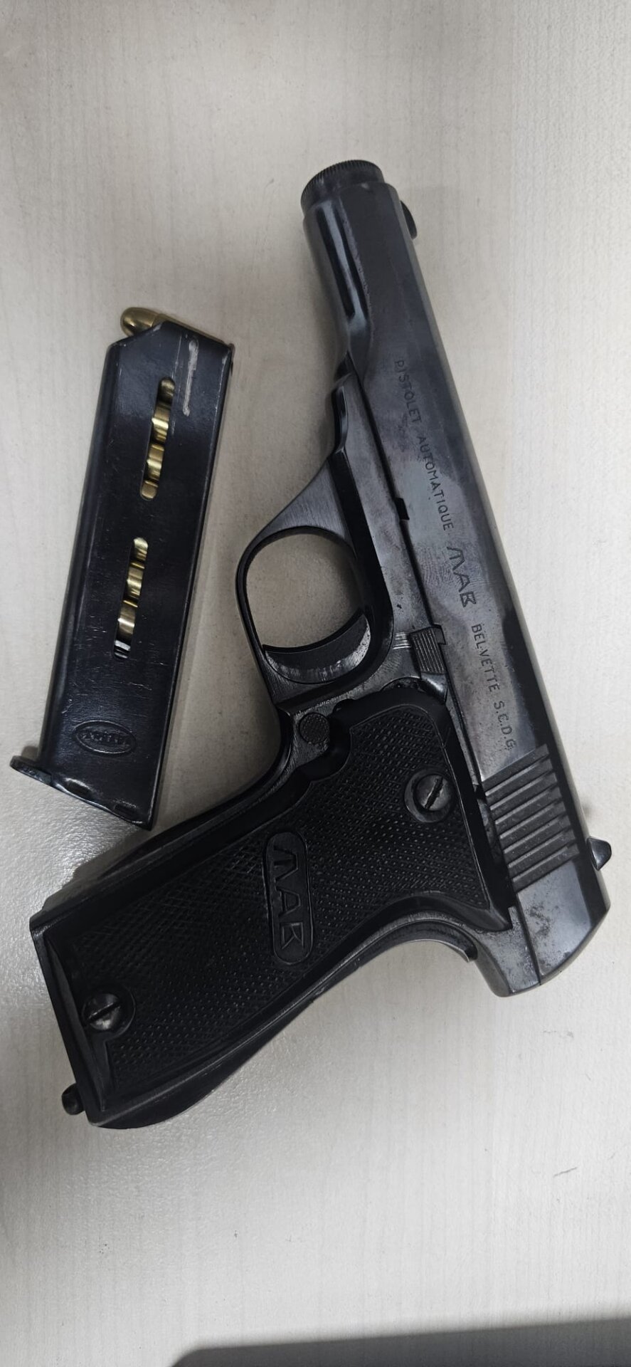 Satılık TABANCA – Mab Model D – 7.65x21mm Parabellum – Taşıma Ruhsatlı – İzmir – İlan 14738 – Görsel 14740