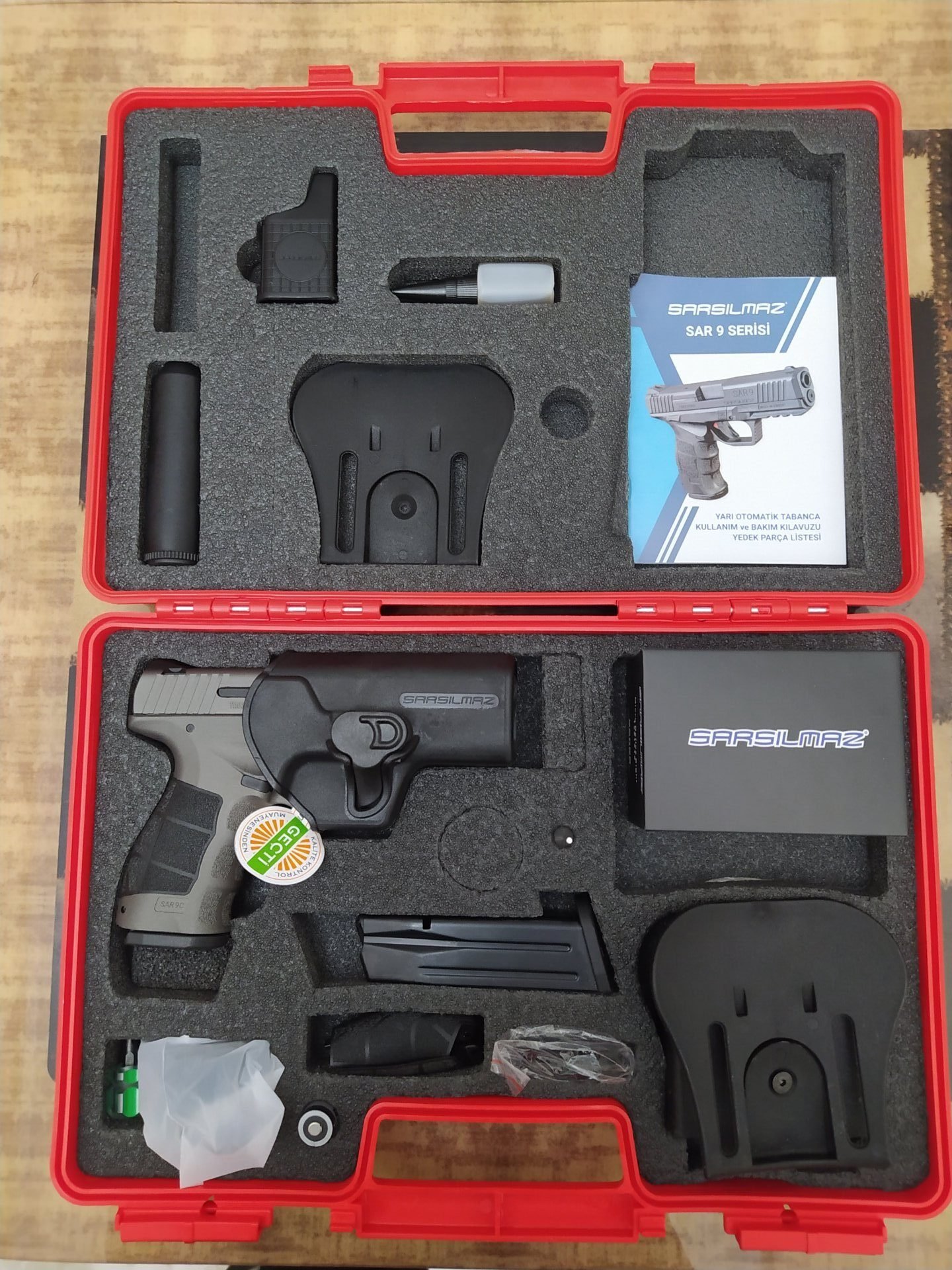 Satılık TABANCA – Sarsılmaz SAR9 – 9mm (9x19mm) – Taşıma Ruhsatlı – Kayseri – İlan 18076 – Görsel 18077