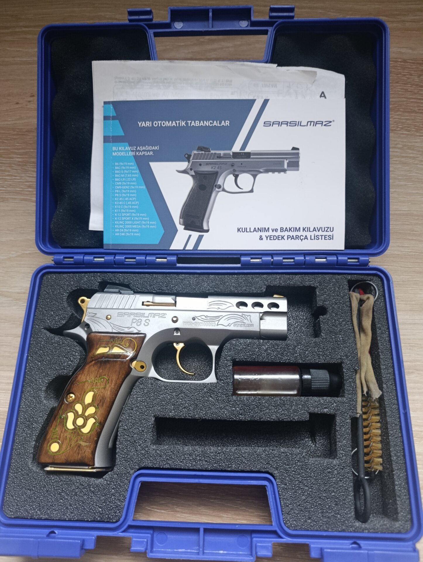 Satılık TABANCA – Sarsılmaz P8 – 9mm (9x19mm) – Bulundurma Ruhsatlı – Kocaeli – İlan 16958 – Görsel 16959