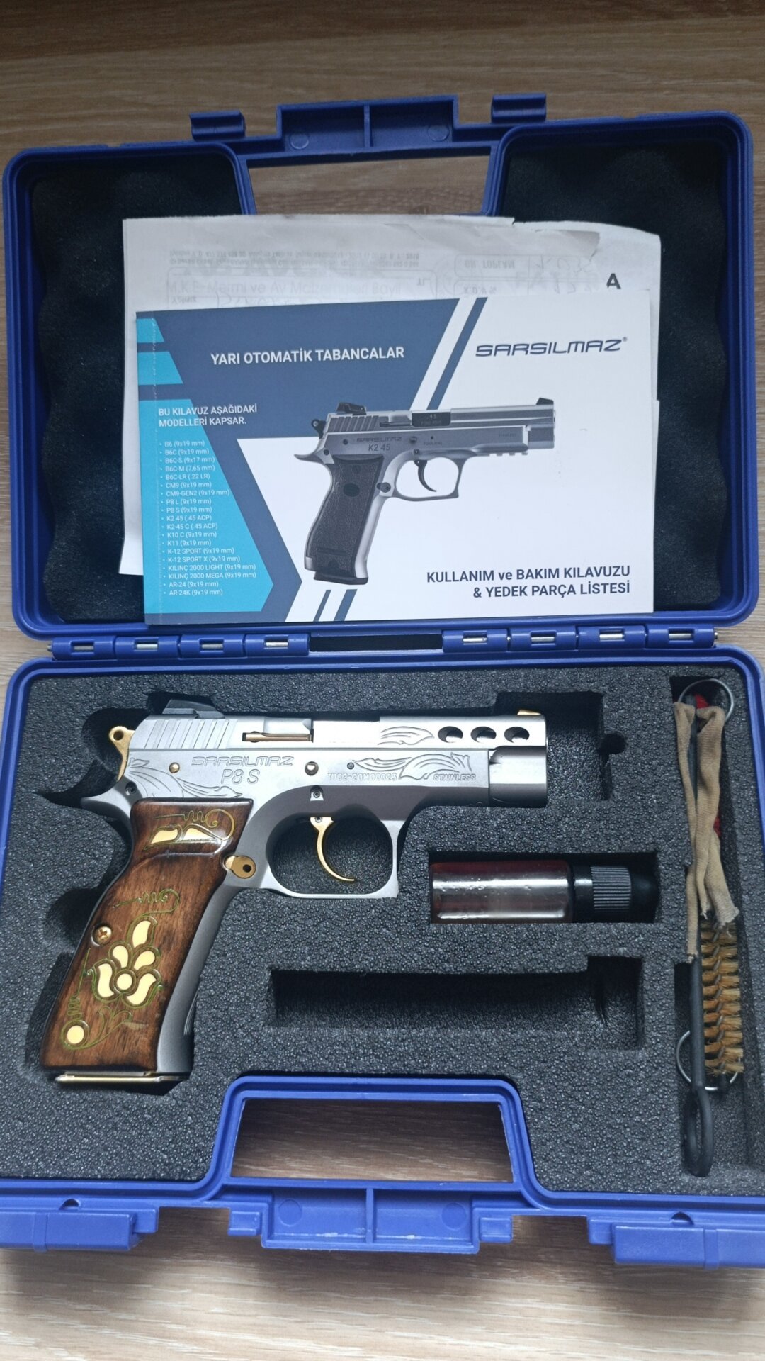 Satılık TABANCA – Sarsılmaz P8 – 9mm (9x19mm) – Bulundurma Ruhsatlı – Kocaeli – İlan 16958 – Görsel 16960