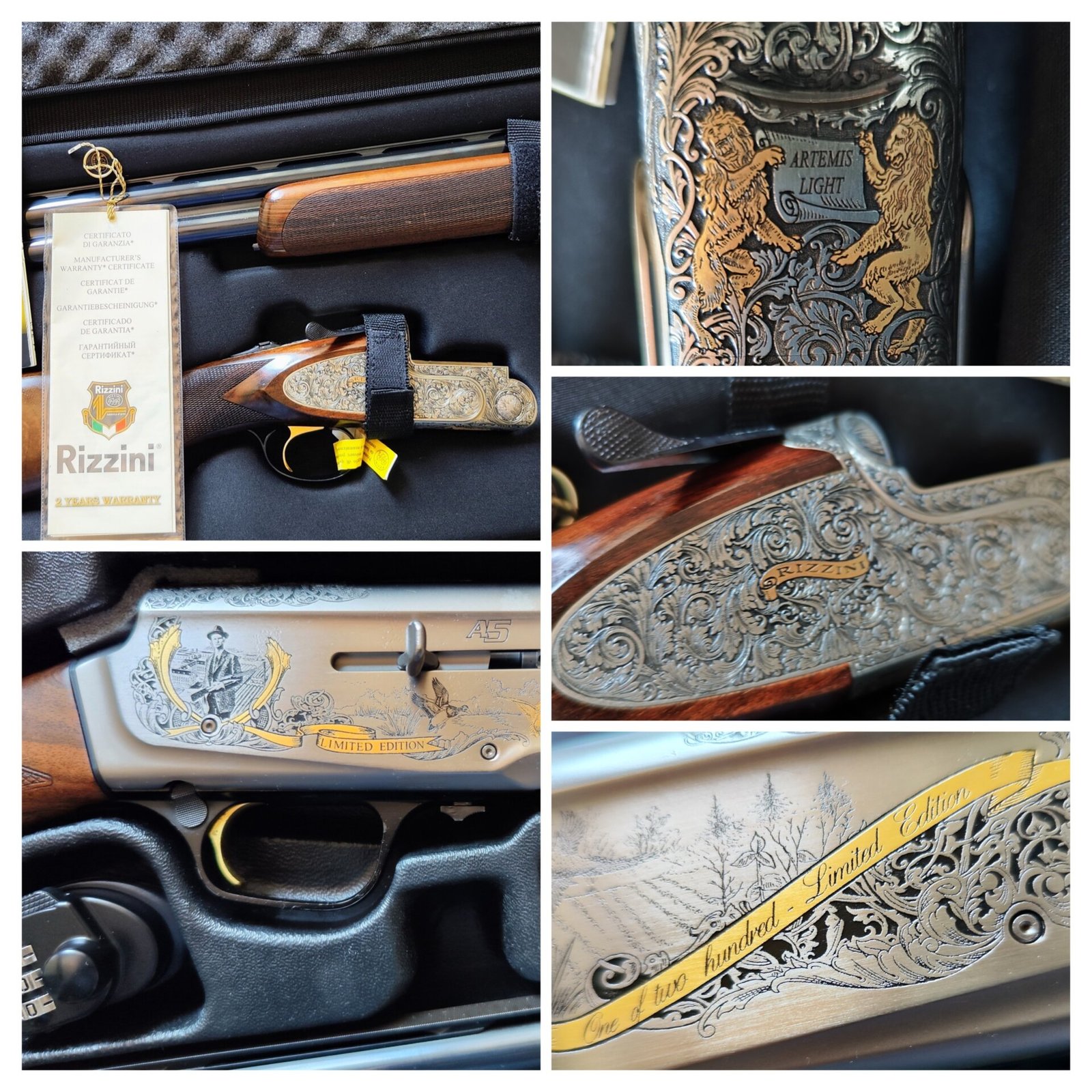 Sıfır Rizzini Artemis Orjinal Light Altın Gravürlü - Silahilan.com