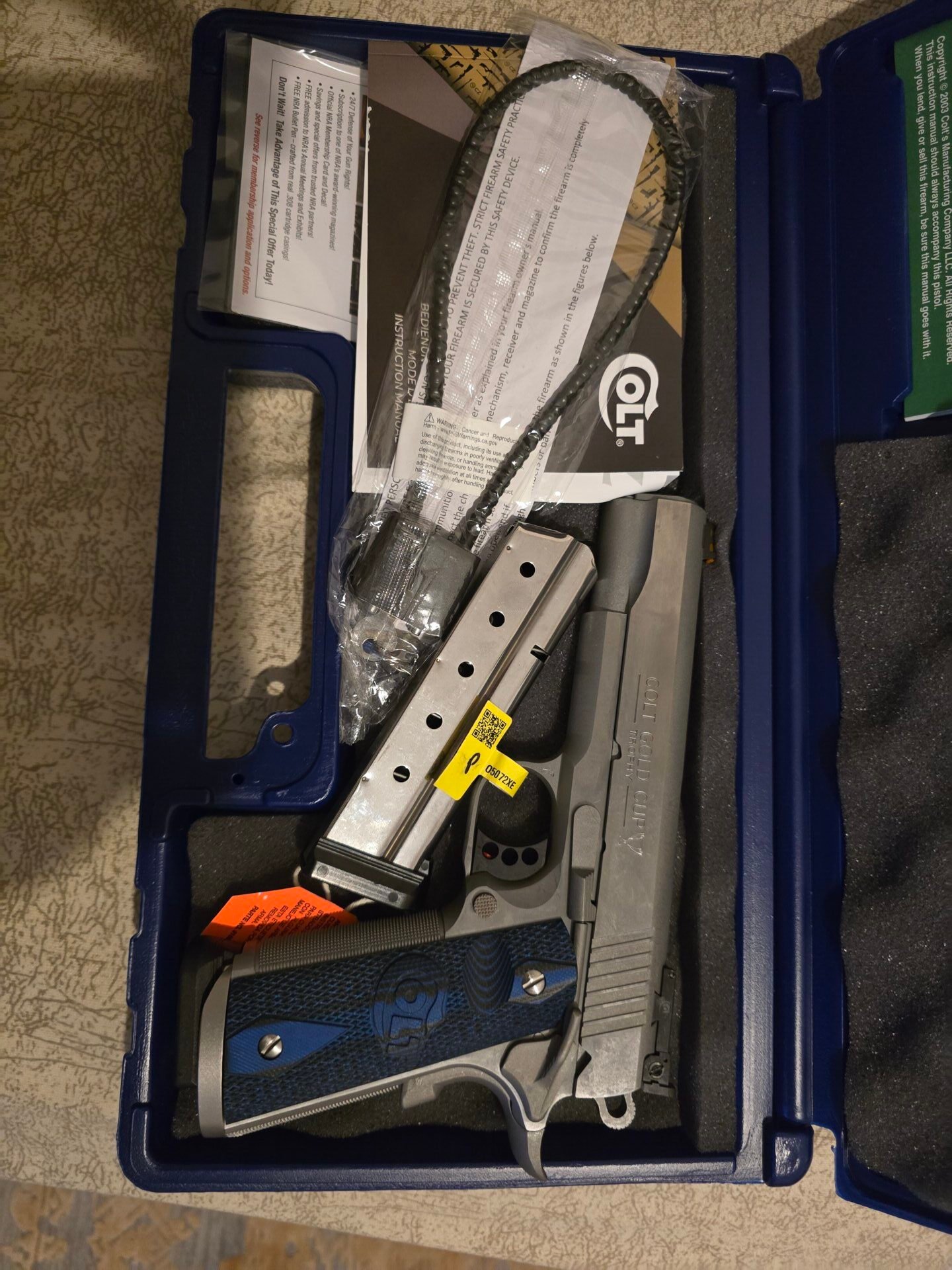 Satılık TABANCA – Colt Gold Cup – 9mm (9x19mm) – Taşıma Ruhsatlı – Ankara – İlan 16745 – Görsel 16748