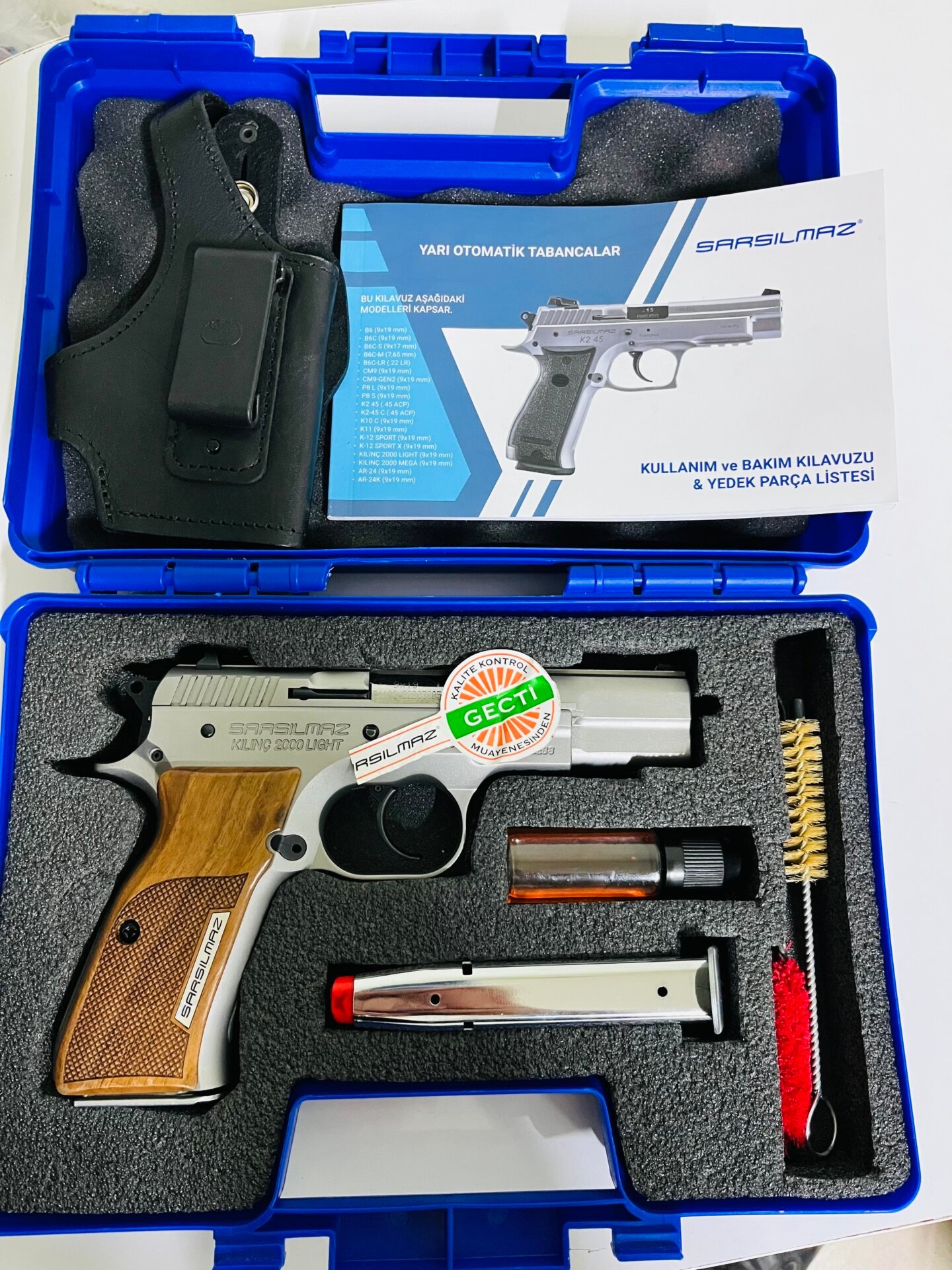 Satılık TABANCA – Sarsılmaz Kılınç – 9mm (9x19mm) – Bulundurma Ruhsatlı – Uşak – İlan 17768 – Görsel 17769