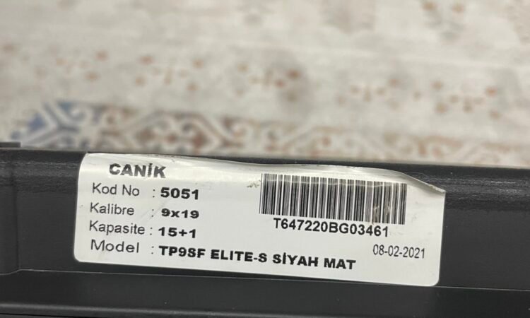 Satılık TABANCA – Canik TP – 9mm (9x19mm) – Bulundurma Ruhsatlı – Konya – İlan 18341 – Görsel 18346