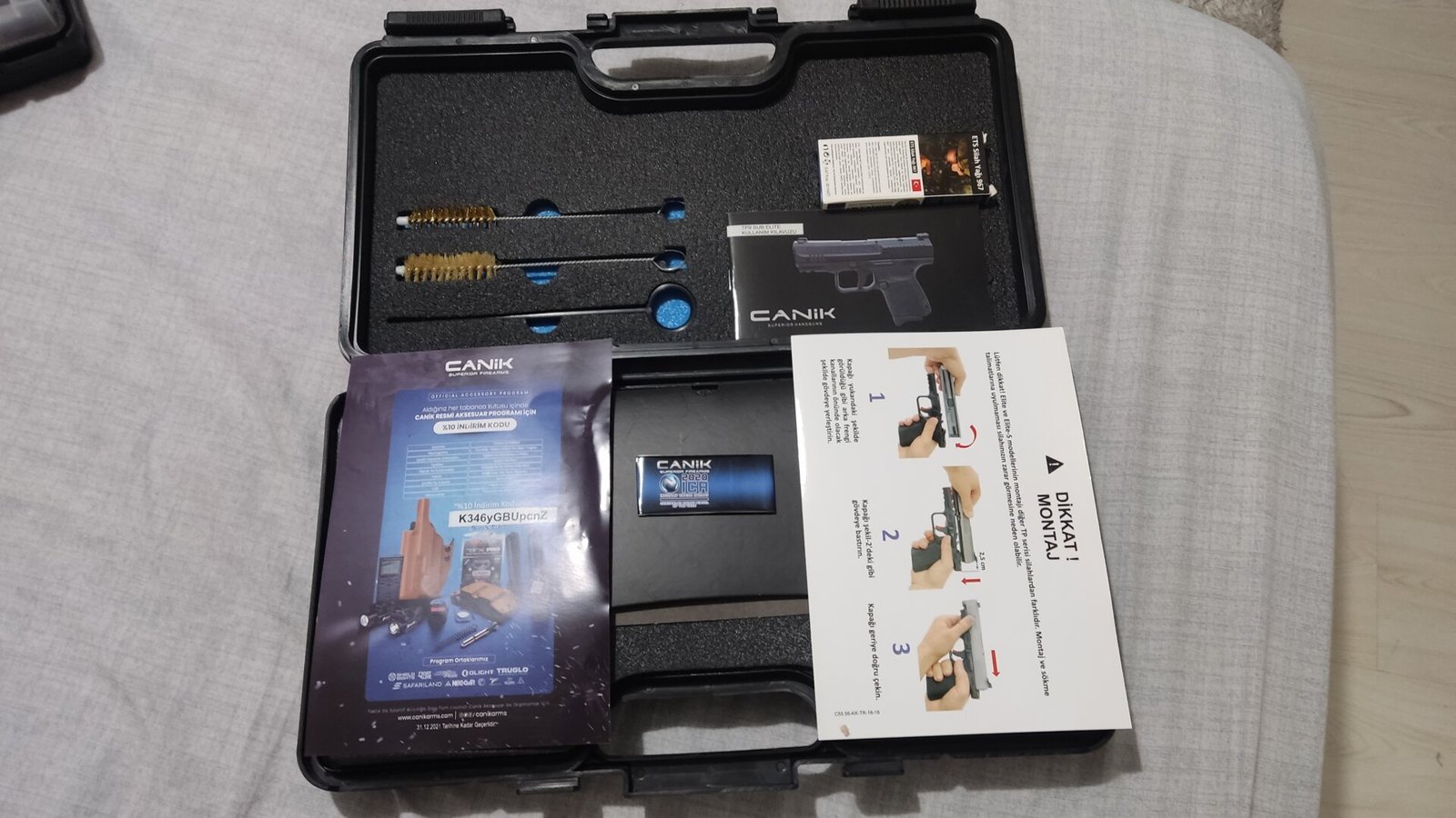 Satılık TABANCA – Canik TP – 9mm Browning Long – Taşıma Ruhsatlı – Kocaeli – İlan 17850 – Görsel 17855