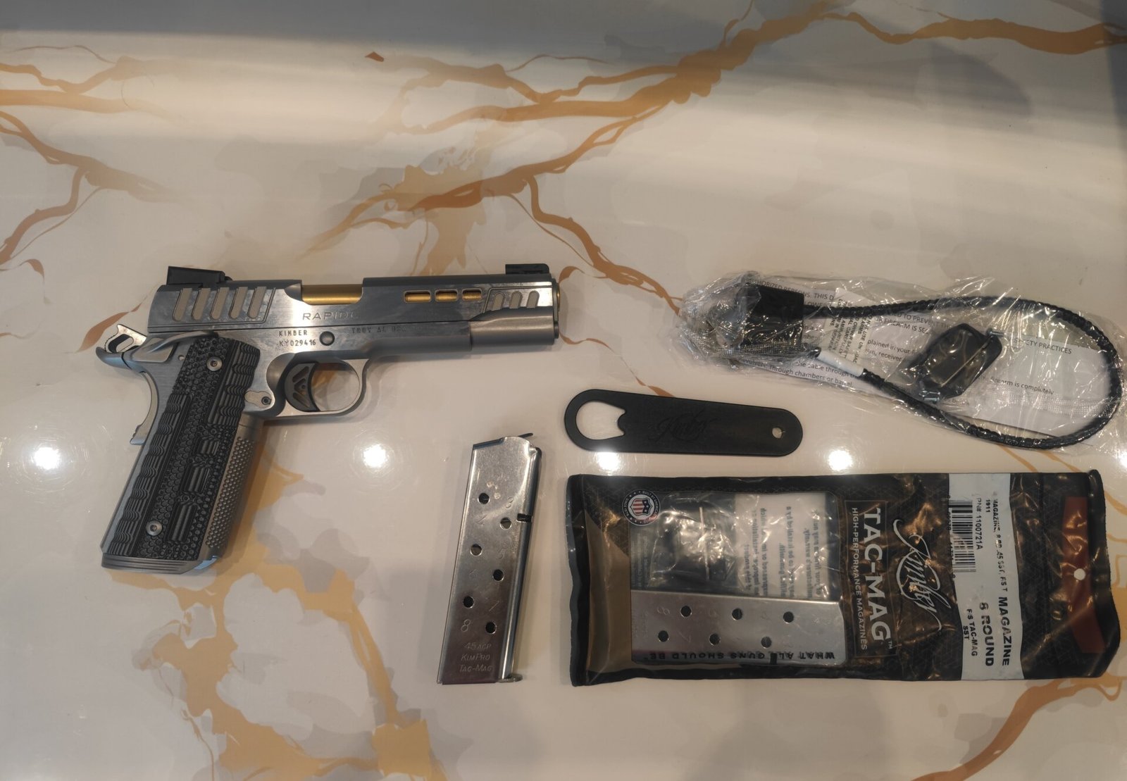 Satılık TABANCA – Kimber 1911 – 45 ACP – Taşıma Ruhsatlı – Mersin – İlan 16750 – Görsel 16752