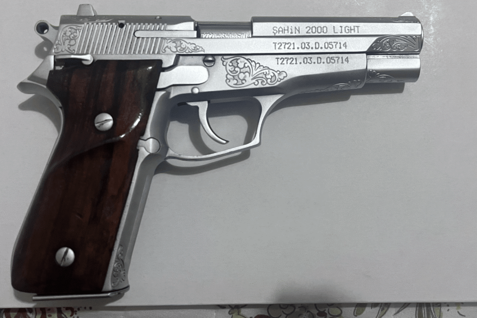 Satılık TABANCA – Arsan Şahin 2000 Light – 9mm (9x19mm) – Bulundurma Ruhsatlı – Mersin – İlan 17662 – Görsel 17663