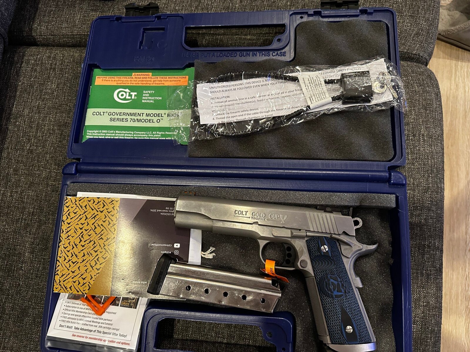 Satılık TABANCA – Colt Gold Cup – 9mm (9x19mm) – Taşıma Ruhsatlı – İstanbul – İlan 18221 – Görsel 18222