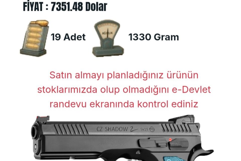 Satılık TABANCA – CZ Shadow 2 – 9mm (9x19mm) – Taşıma Ruhsatlı – Diyarbakır – İlan 18713 – Görsel 18714
