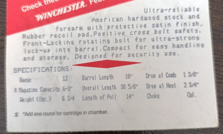 Satılık YİVSİZ TÜFEK – Winchester 1300 – 12 Kalibre – Van – İlan 17323 – Görsel 19905