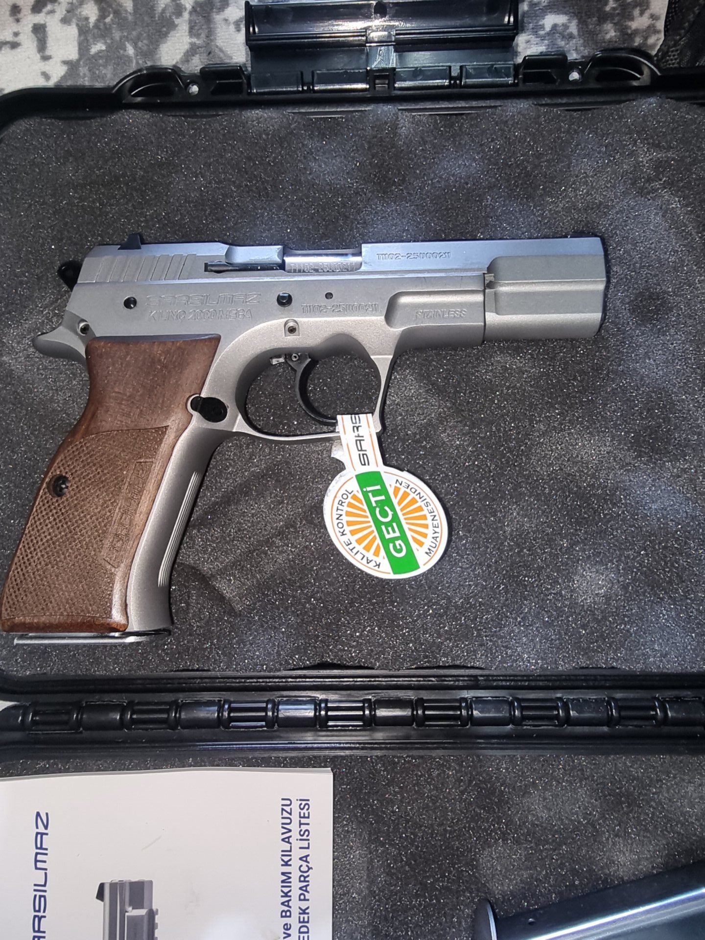 Satılık TABANCA – Sarsılmaz Kılınç – 9mm (9x19mm) – Taşıma Ruhsatlı – Ankara – İlan 21407 – Görsel 21409