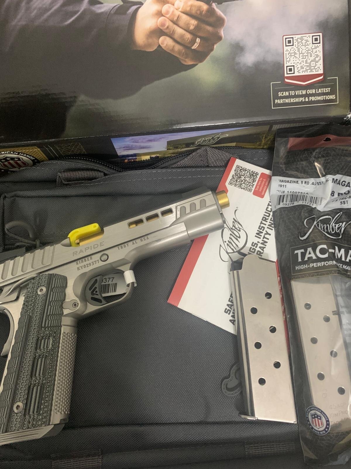 Satılık TABANCA – Kimber 1911 – 45 ACP – Taşıma Ruhsatlı – Balıkesir – İlan 21834 – Görsel 21836