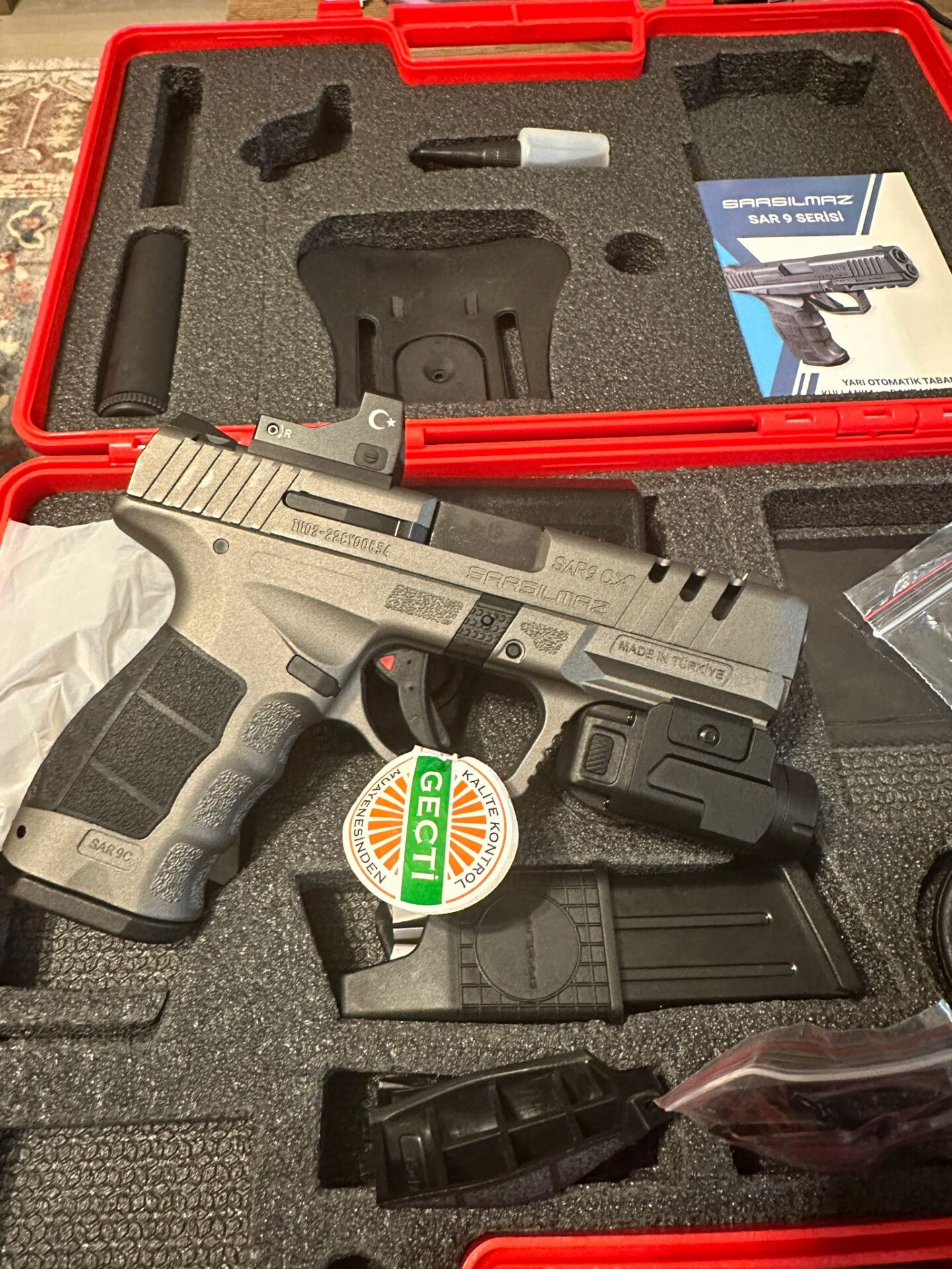 Satılık TABANCA – Sarsılmaz SAR9 – 9mm (9x19mm) – Taşıma Ruhsatlı – İzmir – İlan 21070 – Görsel 21071