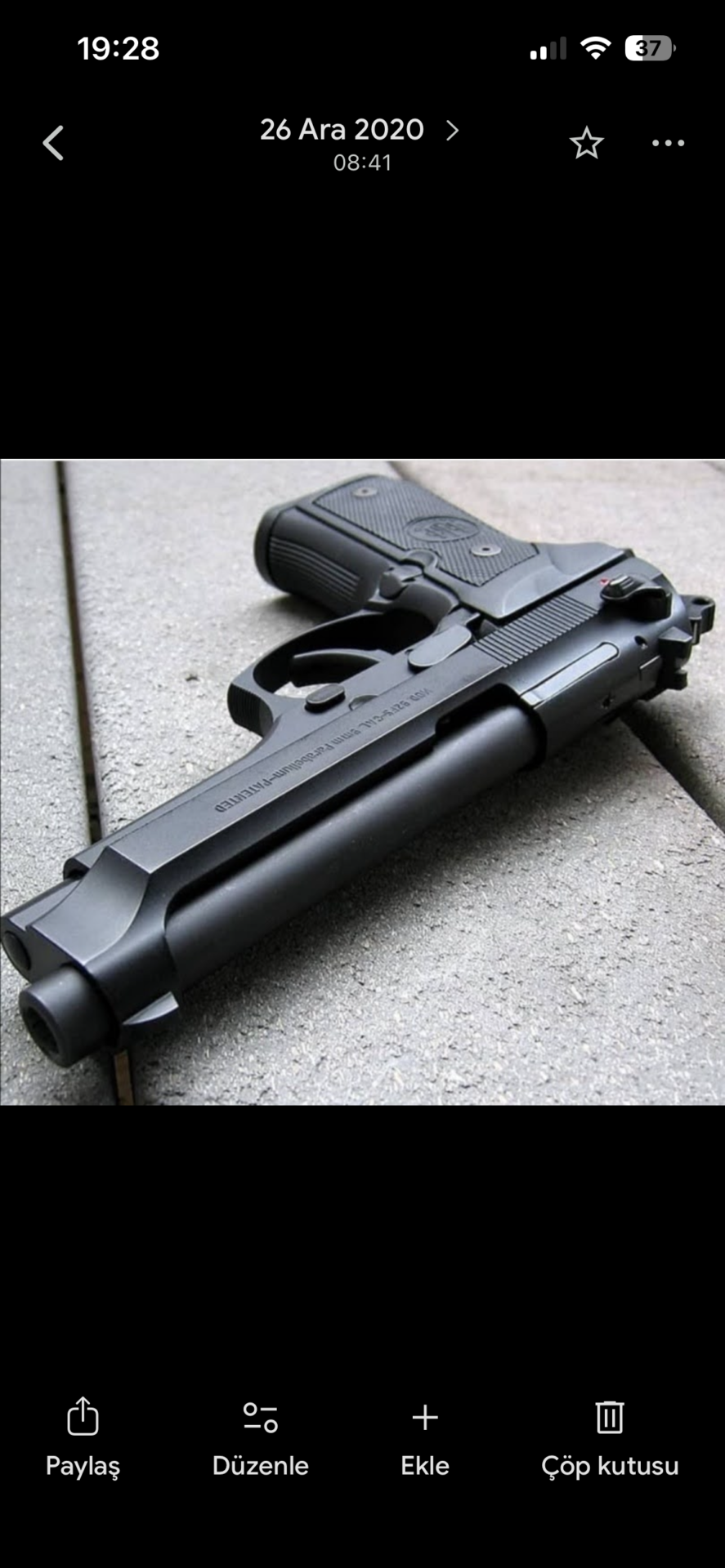 Satılık TABANCA – Beretta 92 – 9mm (9x19mm) – Taşıma Ruhsatlı – Bingöl – İlan 21458 – Görsel 21459