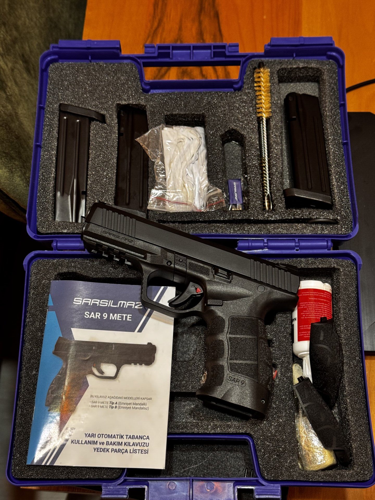 Satılık TABANCA – Sarsılmaz SAR9 – 9mm (9x19mm) – Taşıma Ruhsatlı – Ankara – İlan 21786 – Görsel 21787