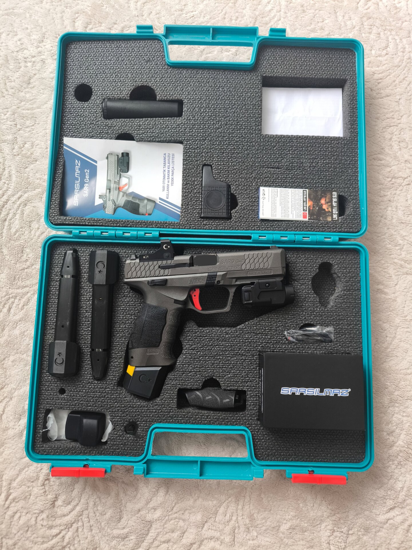 Satılık TABANCA – Sarsılmaz SAR9 – 9mm (9x19mm) – Taşıma Ruhsatlı – Ankara – İlan 22409 – Görsel 22411