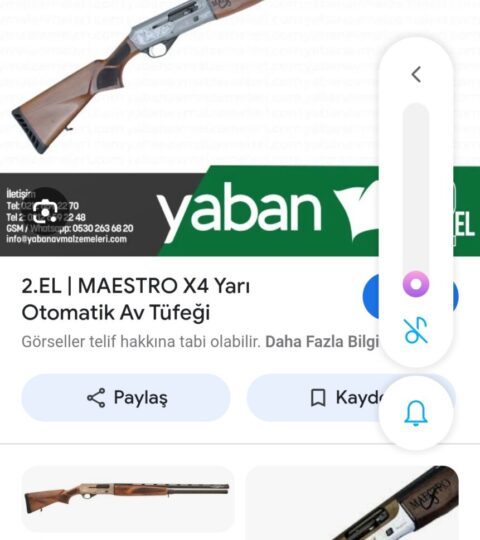 Satılık YİVSİZ TÜFEK – Maestro X4 – 12 Kalibre – Sinop – İlan 22075 – Görsel 22076