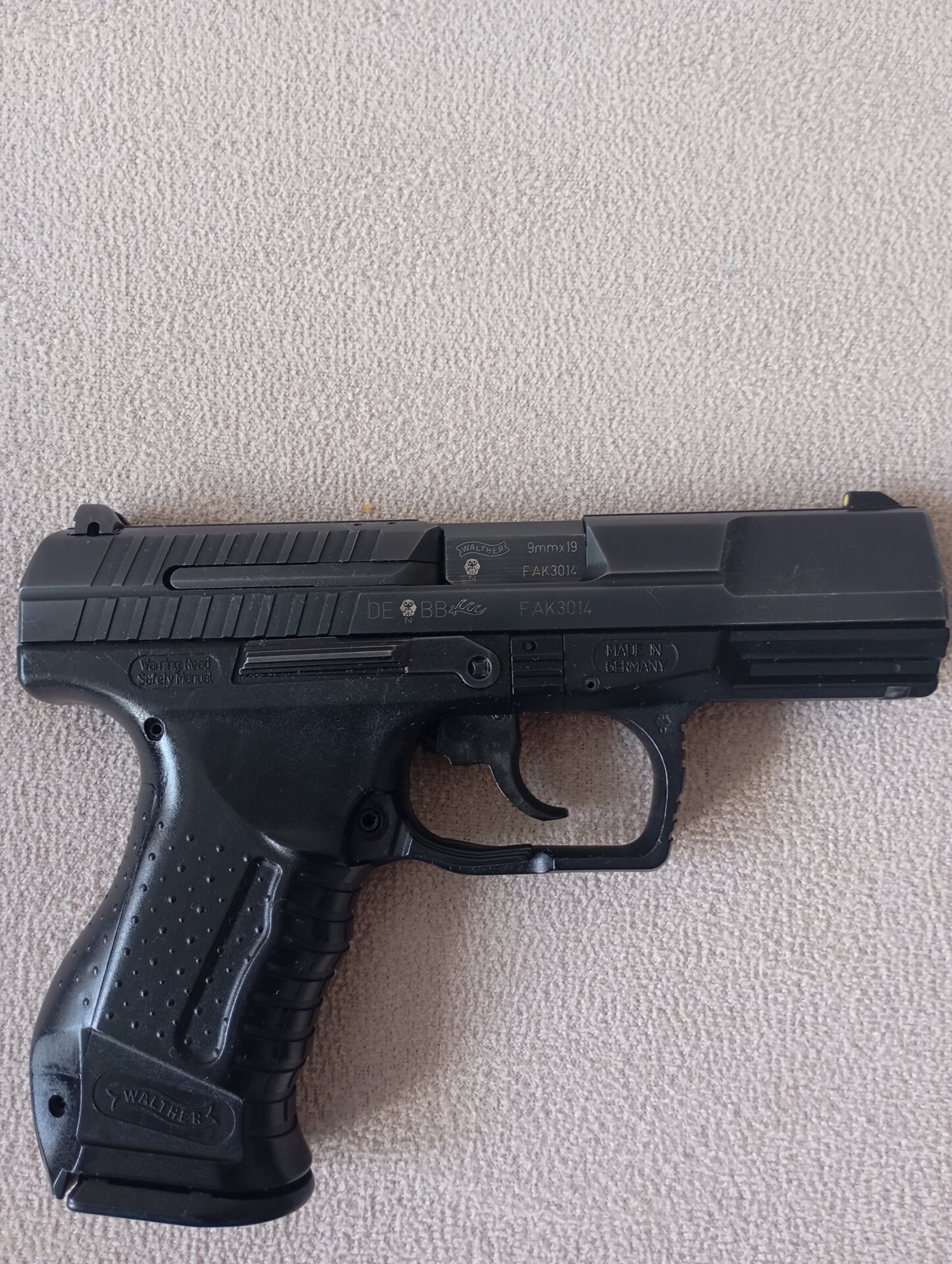 Satılık TABANCA – Walther P99 – 9mm (9x19mm) – Taşıma Ruhsatlı – Rize – İlan 24484 – Görsel 24485