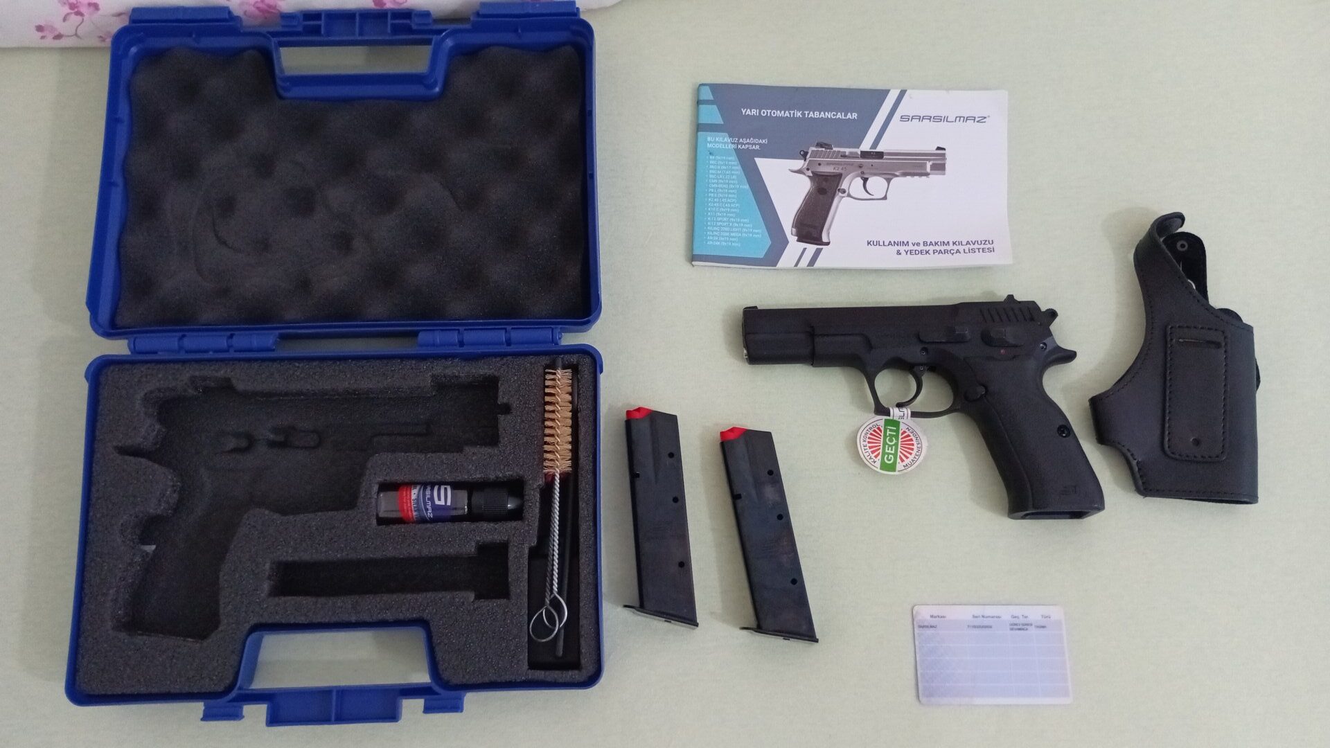 Satılık TABANCA – Sarsılmaz Kılınç – 9mm (9x19mm) – Taşıma Ruhsatlı – Ankara – İlan 24868 – Görsel 24869