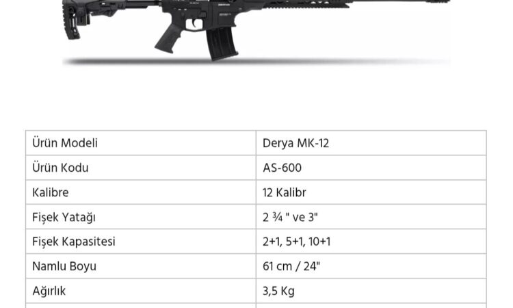 Satılık YİVSİZ TÜFEK – Derya MK-12 – 12 Kalibre – Sakarya – İlan 24646 – Görsel 24648