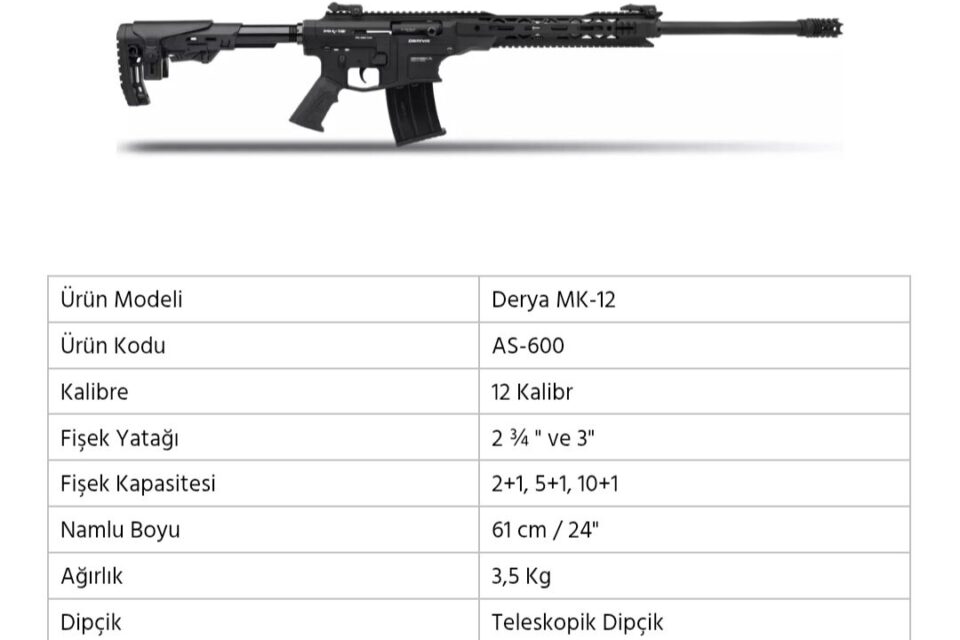 Satılık YİVSİZ TÜFEK – Derya MK-12 – 12 Kalibre – Sakarya – İlan 24646 – Görsel 24648