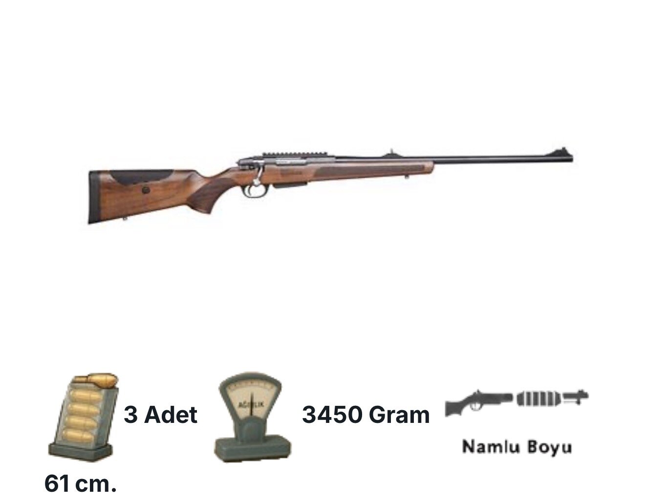Satılık YİVLİ TÜFEK – Ata Turqua – 308 Winchester (7.62×51mm NATO) – Bulundurma Ruhsatlı – Kocaeli – İlan 27436 – Görsel 27437