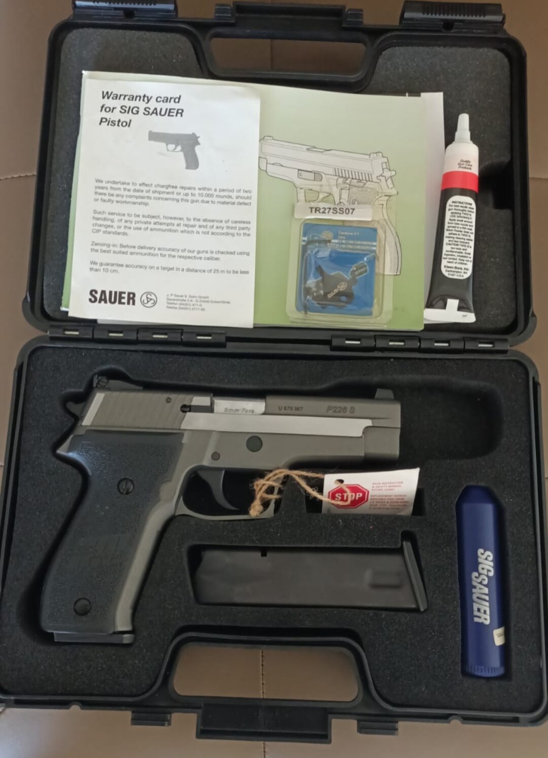 Satılık TABANCA – Sig Sauer P226 – 9mm (9x19mm) – Taşıma Ruhsatlı – Antalya – İlan 27518 – Görsel 27519