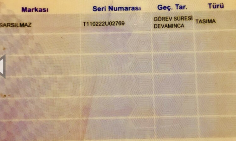 Satılık TABANCA – Sarsılmaz Kılınç – 9mm (9x19mm) – Taşıma Ruhsatlı – Çankırı – İlan 13276 – Görsel 30429