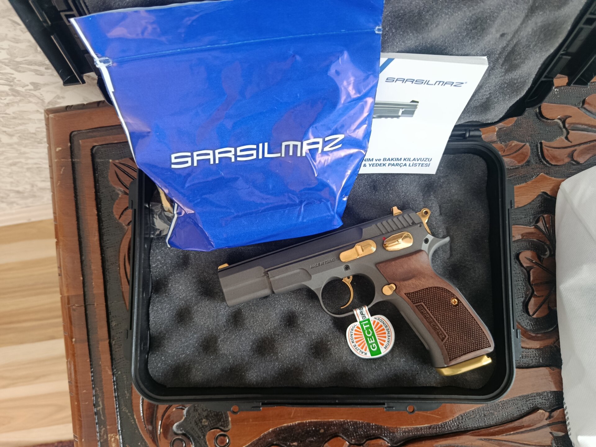 Satılık TABANCA – Sarsılmaz Kılınç – 9mm (9x19mm) – Taşıma Ruhsatlı – Erzurum – İlan 30425 – Görsel 31226