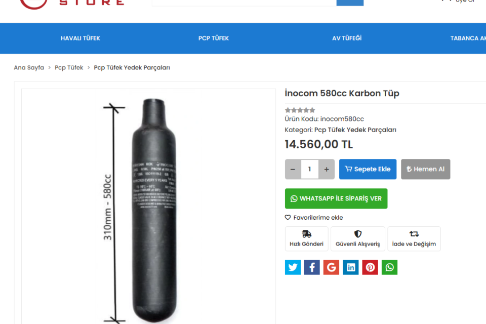 Satılık Havalı Tüfek – Kral Arms – 6.35mm (.25) – Sakarya – İlan 32561 – Görsel 32566