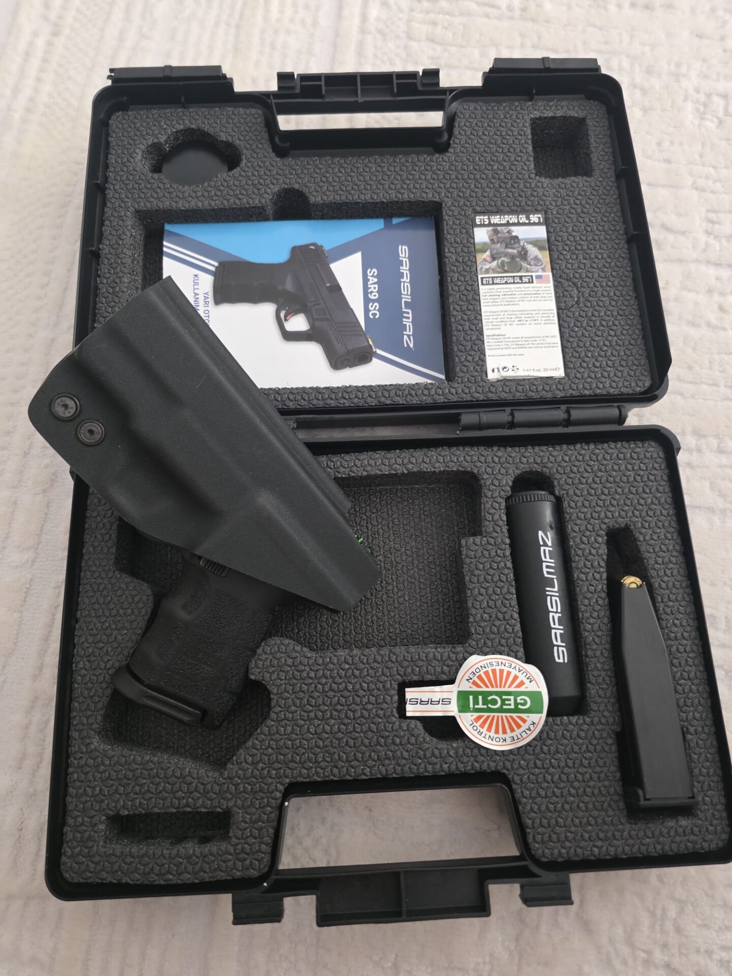 Satılık TABANCA – Sarsılmaz SAR9 – 9mm (9x19mm) – Taşıma Ruhsatlı – Artvin – İlan 34212 – Görsel 34216