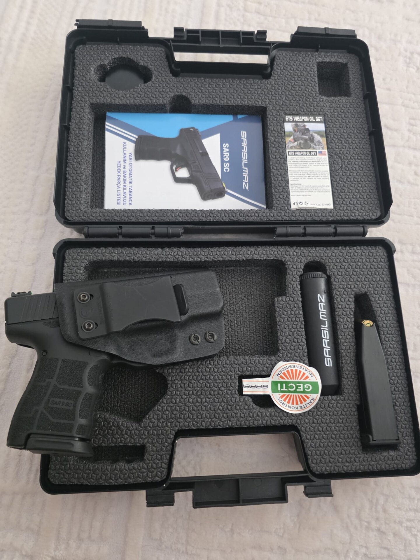 Satılık TABANCA – Sarsılmaz SAR9 – 9mm (9x19mm) – Taşıma Ruhsatlı – Artvin – İlan 34212 – Görsel 34215