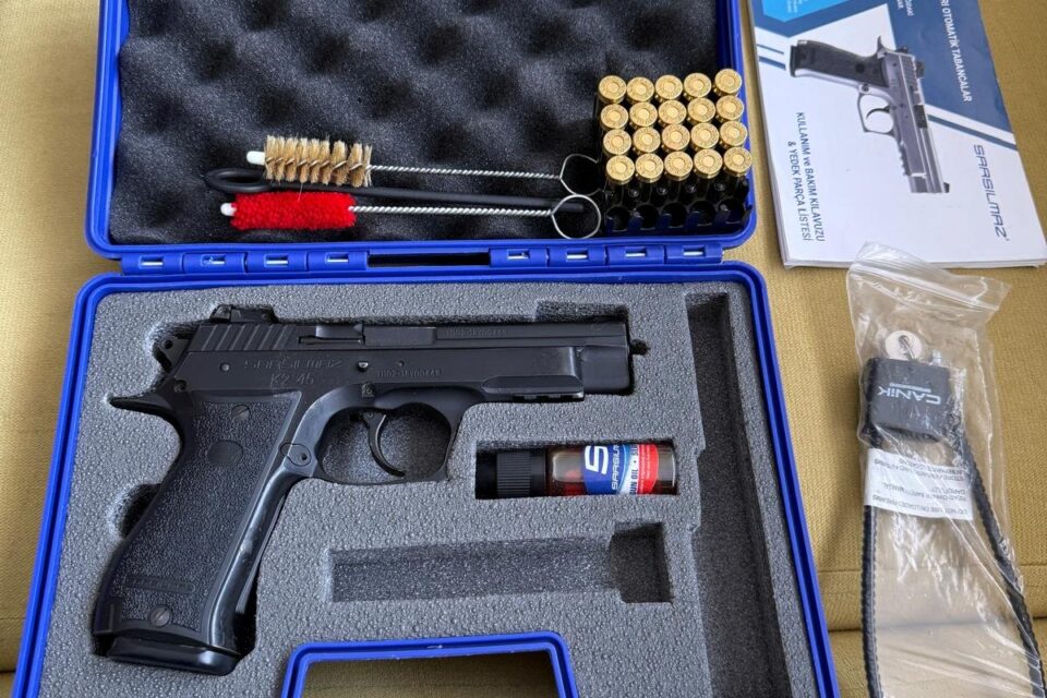Satılık TABANCA – Sarsılmaz K2 45 – 45 ACP – Taşıma Ruhsatlı – Ankara – İlan 34059 – Görsel 34061