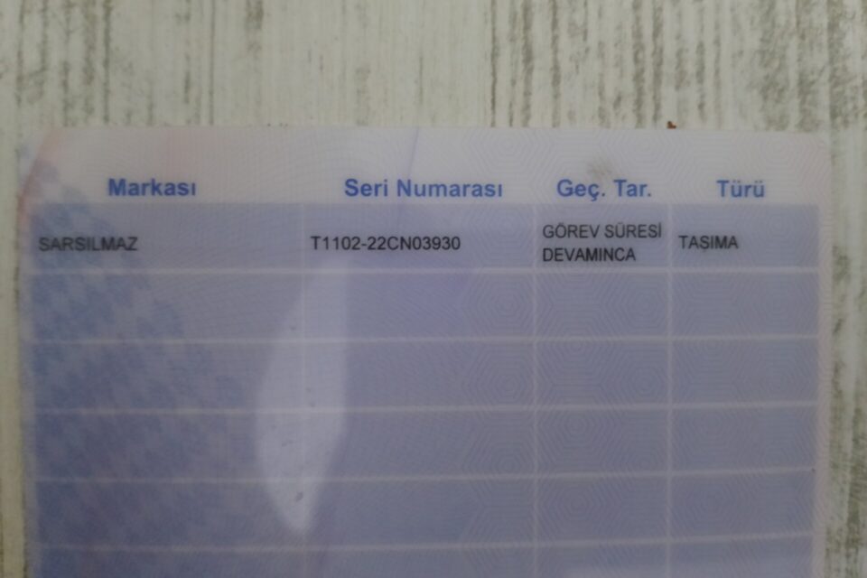 Satılık TABANCA – Sarsılmaz SAR9 – 9mm (9x19mm) – Taşıma Ruhsatlı – Karabük – İlan 29084 – Görsel 32668