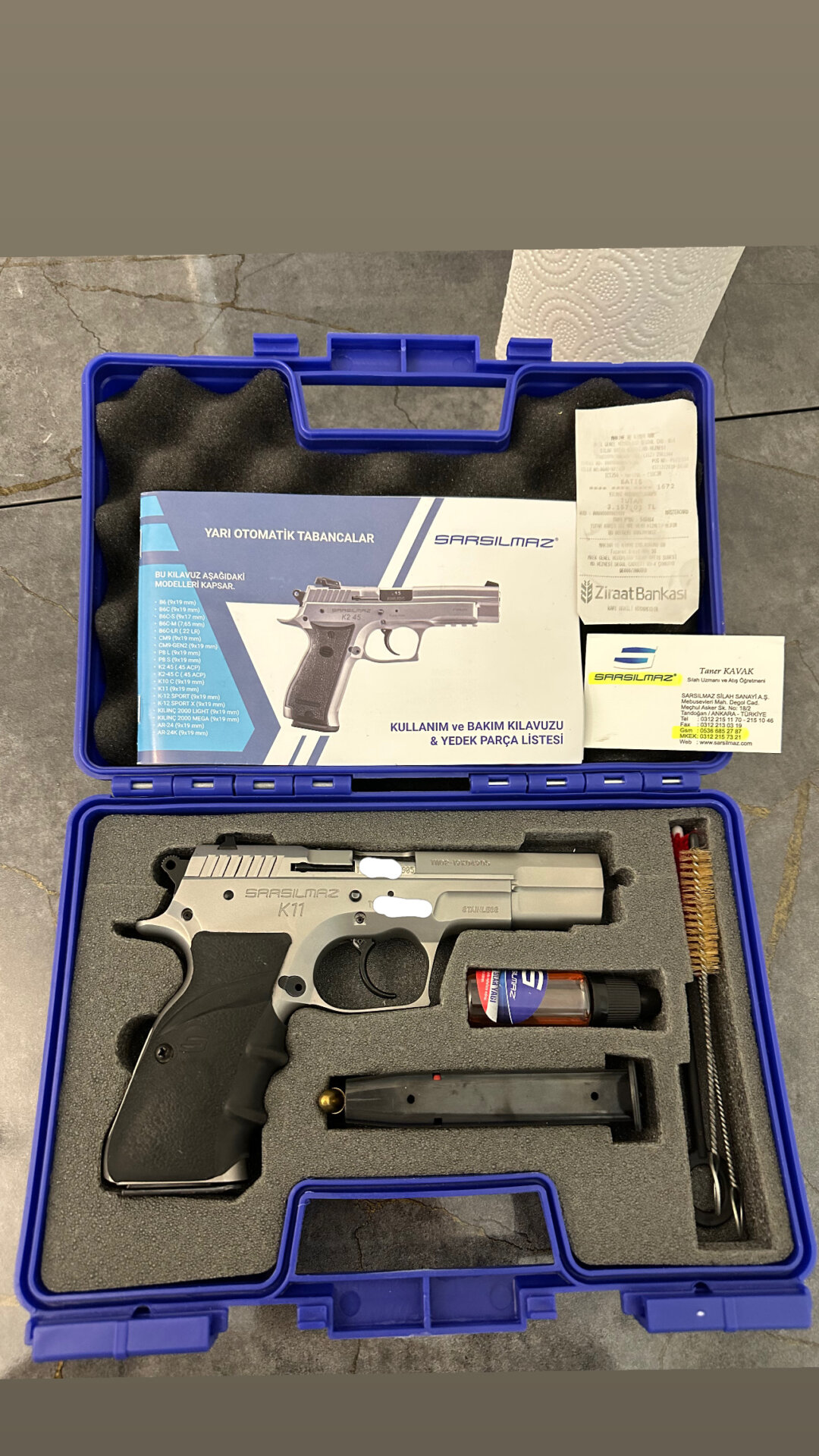 Satılık TABANCA – Sarsılmaz K11 – 9mm (9x19mm) – Bulundurma Ruhsatlı – Ankara – İlan 34680 – Görsel 35627