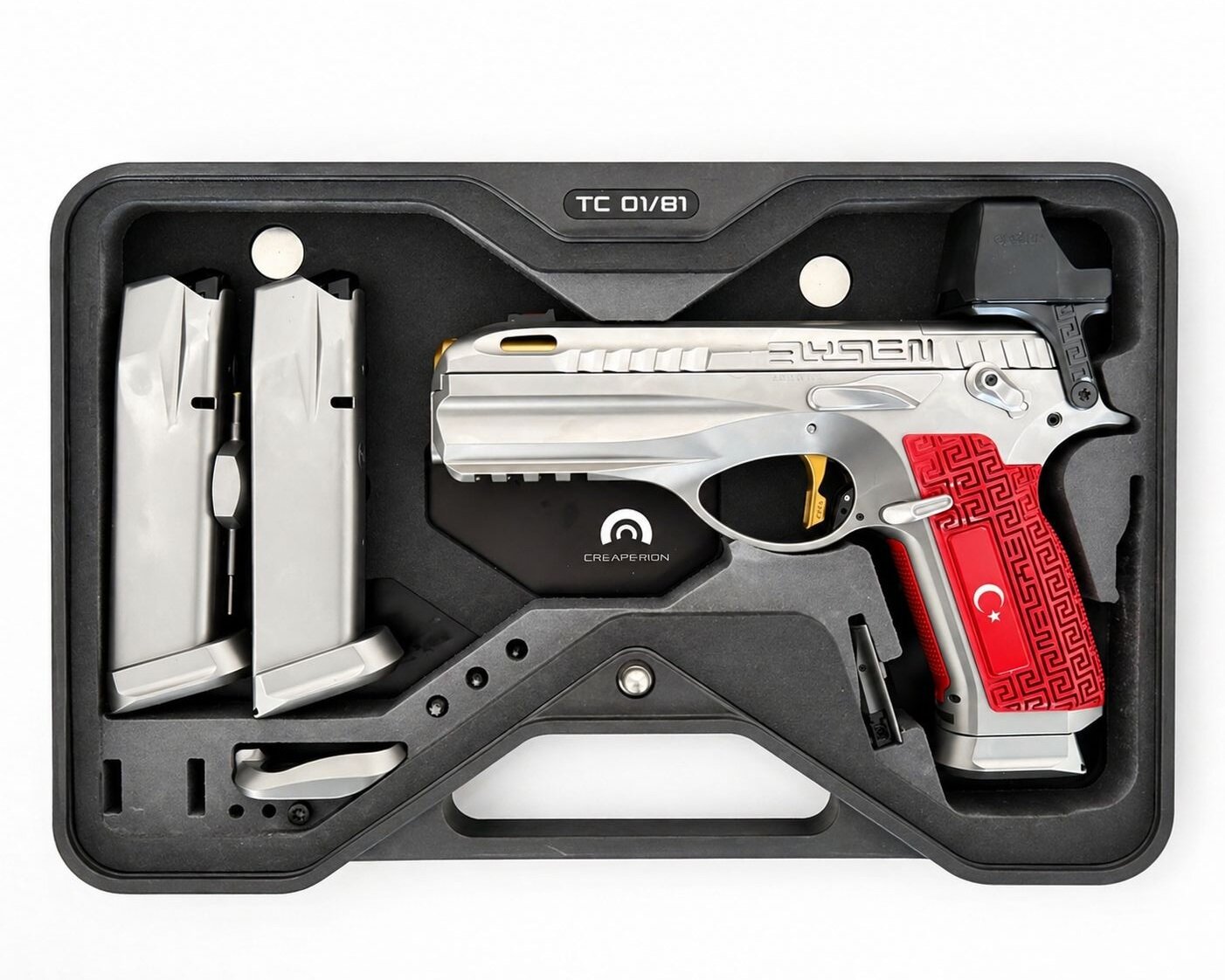 Satılık TABANCA – Creapeiron Elysien – 9mm (9x19mm) – Taşıma Ruhsatlı – Ankara – İlan 20753 – Görsel 38294