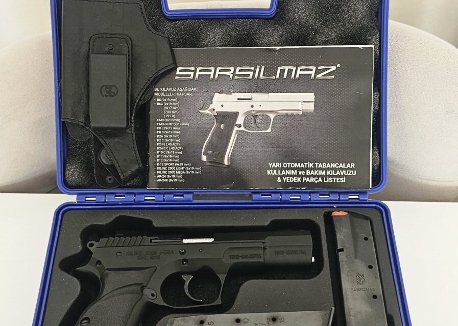 Satılık TABANCA – Sarsılmaz Kılınç – 9mm (9x19mm) – Taşıma Ruhsatlı – Tokat – İlan 39799 – Görsel 39800