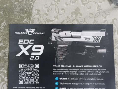 Satılık TABANCA – Wilson Combat EDC X9 2.0 – 9mm (9x19mm) – Taşıma Ruhsatlı – Ankara – İlan 41384 – Görsel 41386